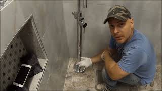 Install a Freestanding Faucet Bathroom Renovation Part 4 [upl. by Kerad]