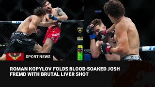 UFC Noche Highlights Roman Kopylov folds bloodied Josh Fremd to extend knockout streak [upl. by Eirehc]