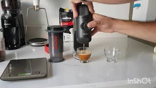 Nanopresso vs Aeropress manual expresso coffee makers [upl. by Malkah]