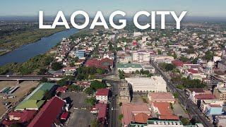 LAOAG City Proper Aerials  Ilocos Norte  Drone Video [upl. by Nicodemus]