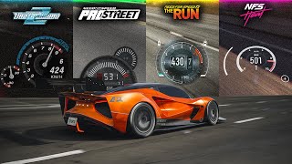 TOP SPEED in NFS Games 2024 [upl. by Salem]