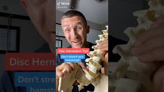 Disc Herniation Tip Dont Stretch Your Hamstrings [upl. by Ancalin]