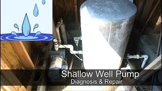 Shallow Well Pump  diagnosis and repair [upl. by Deach683]