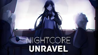 Nightcore『unravel』AdoLyricsCaptions [upl. by Nnaeus596]