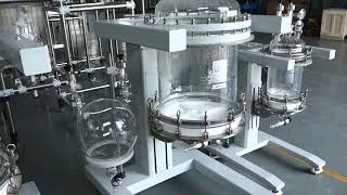 Glass nutsche filterfilter reactornutsche filtercrystallization reactor [upl. by Alcina]