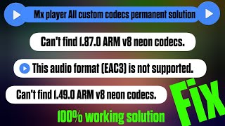 1870 ARM v8 NEON codecs PERMANENT SOLUTION  MX 1870 NEON CODECS [upl. by Jerri]