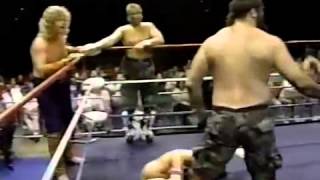 Brian Pillman amp The Dynamic Dudes vs Bill Irwin amp The New Zealand Militia [upl. by Rebmyt]