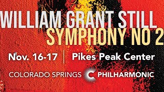 William Grant Still Symphony 2  Nov 1617 [upl. by Eissahc]