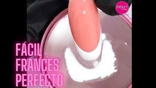 Francés Perfecto en 1 minuto ♥ Deko Uñas  Perfect French Nail art [upl. by Nyahs]