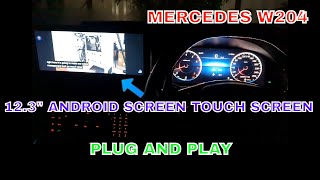 newest 123quot android screen car media for w204 mercedes benz prefacelift [upl. by Iak654]