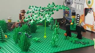 Wild West battle Lego stop motion fillm [upl. by Ahtanoj]