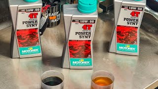 Motorex KTM oil aceite how to como cambiar [upl. by Latrell]