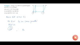 NCERT  Class IX  AREAS OF PARALLELOGRAMS  Solved Examples  Question No 1 [upl. by Wein]