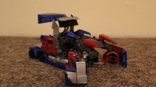 Transformers Stop Motion  Optimus Prime Transformation [upl. by Tomasine]