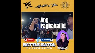 BATTLE HATOL EP29  FLIPTOP TIPSY D VS BATANG REBELDE  REACTION amp REVIEW [upl. by Kaplan]