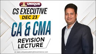 CS Executive New  Old Syllabus  CA amp CMA Revision lecture  1  NA Sir [upl. by Heydon975]