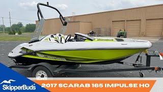 2017 Scarab 165 Impulse HO Jet Boat Tour SkipperBuds [upl. by Anisirhc983]