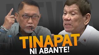 Harapang tinapat ni Abante si Duterte sa kaniyang unang pagharap sa Quadcommittee [upl. by Ydarg182]