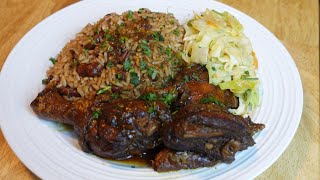 Jamaican Brown Stew Chicken Recipe [upl. by Lemuela]