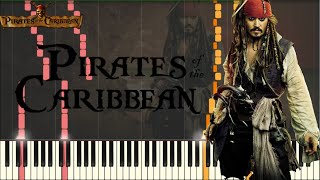 Pirates of the Caribbean Medley INTENSE VERSION Piano Tutorial Synthesia  SHEETSMIDI [upl. by Refiffej588]