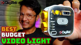 Best Budget VIDEO Light  DIGITEK LEDD10W RGB Portable Mini RGB LED Video Light datadock [upl. by Jordain]