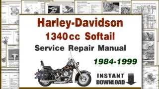 Harley Davidson Softail EVO 1340cc Motorcycles Service Repair Manual PDF 19841999 [upl. by Rhoda]