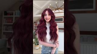 Berry Red Hair 🍓🫐 hairstyle haircuts hairsalon [upl. by Sumedocin]