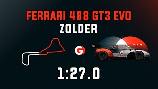 Zolder 1270  Ferrari 488 GT3 EVO  GO Setups  ACC 195 [upl. by Chlo]