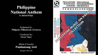 Lupang Hinirang  Philippine Philharmonic Orchestra 1985 [upl. by Almund653]