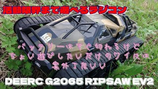 いつぞやの公園に持ち込んだDEERCさんのG2065 RIPSAW EV2 ラジコン [upl. by Iffar]