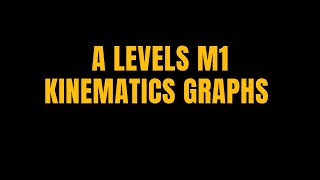 A LEVELS M1 KINEMATICS TYPE 3 GRAPHS [upl. by Alurd644]