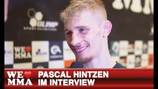 We Love MMA 49  Pascal Hintzen nach Sieg im CoMainevent [upl. by Ailenroc862]