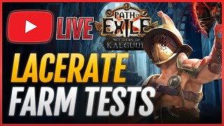 Lets test some FARM🔴LACERATE Gladiator Build PoE 325 [upl. by Etnovahs]