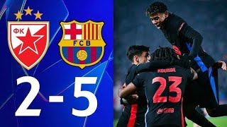 Champion League Barcelona full match highlights [upl. by Adnomal772]