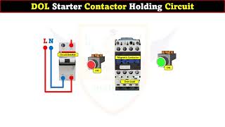 DOL Starter Contactor Holding Circuit without Using NO Contact [upl. by Noramac]