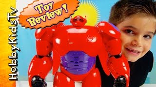 Deluxe Baymax Toy Flyer HERO 6 Toy Awesome Review by HobbyKidsTV [upl. by Cully]