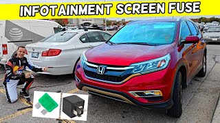 HONDA CRV CRV INFOTAINMENT SCREEN FUSE LOCATION DISPLAY FUSE 2012 2013 2014 2015 2016 [upl. by Ydnolem]