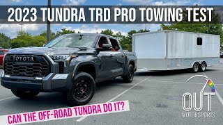 2023 Toyota Tundra TRD Pro Towing Review Engine Likes amp Suspension Dislikes [upl. by Ongun167]