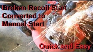 Pull start broken Convert it to Manual pull start [upl. by Rosenblum]