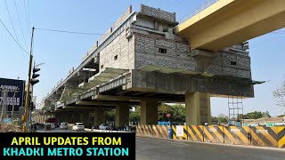 Pune Metro Vlog 324  April Updates From Khadki Metro Station [upl. by Alyag]