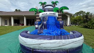 22FT PURPLE TROPICAL WATERSLIDE [upl. by Kristel929]