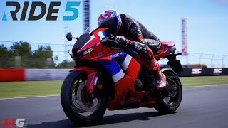 Ride 5  Honda CBR 600RR HRC 2021  Donington Park Circuit Race Gameplay [upl. by Ganny]