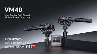 COMICA NEW PRODUCT VM40  LIvestream amp Giveaway comica live newproduct giveaway stream fyp [upl. by Artap]