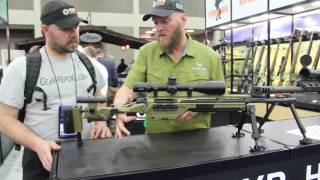 Steyr SSG 08 M1 Prototype Rifle  NRA Annual Meetings amp Exhibits 2016  GearReportcom [upl. by Outhe229]