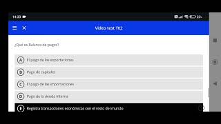 VIDEO TEST T02 DE ECONOMIA [upl. by Batholomew]