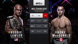 UFC 189  Robbie Lawler vs Rory Macdonald 2 Full Fight Description [upl. by Nangem]