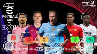 EFOOTBALL PES 2025 PPSSPP Download MediaFire Camera Ps5 New Update Kits 25 amp Latest Transfers [upl. by Johnath286]