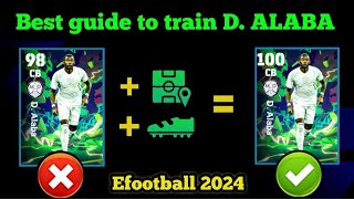 Best guide to train nominating contact D Alaba in efootball 2024efootball2024 alaba [upl. by Detta]