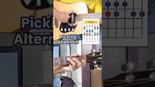 Picking Alternatif Tangga Nada C Mayor  Gitar [upl. by Filmer]