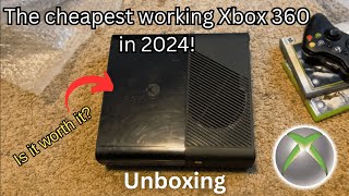 Xbox 360 E unboxing in 2024 Is the cheapest working Xbox on eBay worth it ebay xbox [upl. by Akeemat]